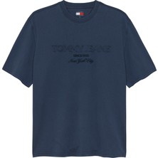 Tommy Hilfiger Tjm 90S New Classıcs Ss Tee Erkek Mavi T-Shirt - DM0DM22545