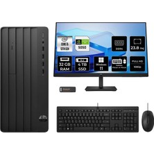 HP Pro Tower 290 G9 i5 13400 RTX 5050 8GB 32GB RAM 4TB SSD 23.8" FHD Win11 Pro B6JD6ESPN772 Masaüstü Bilgisayar + Per4 USB