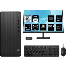 HP Pro Tower 290 G9 i5 12500 48GB RAM 512GB SSD 27" FHD Win11 Pro B70VDATPN821 Masaüstü Bilgisayar + Per4 USB