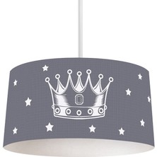 Allians Gri Çocuk ve Bebek Odası Sarkıt Avize, Şık ve Modern Tasarım