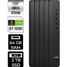 HP Pro Tower 290 G9 i5 12500 64GB RAM 2TB SSD Win11 Pro B70VDATPN443 Masaüstü Bilgisayar + Per4 USB