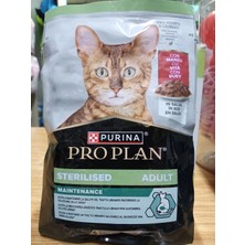 Purina PRO PLAN KISIRLAŞTIRILMIŞ KEDİ YAŞ MAMA SOS İÇİNDE SIĞIR ETLİ 85 GRAM X 10 ADET