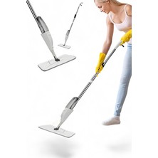 Özbience 360 Derece Dönen Su Püskürtmeli Sprey Mop, Pratik ve Kolay Temizlik Aracı