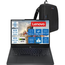 Lenovo Legion 5 15IAX10  Intel Core Ultra 7 255HX Ddr5 32GB 512GB SSD RTX5070/8GB/115W 15.1" Wqxga (2560X1600) OLED 1000NITS 165Hz Freedos Gaming Laptop 83F0008BTRF09+ZETTAÇANTA