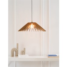 Allians Modern Doğal Ahşap Mdf 3D Lazer Kesim Rustik Salon Avize