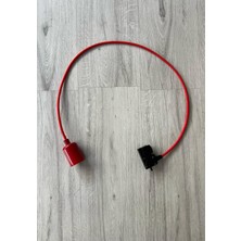 Allians Kırmızı Renkli Monofaze Ray Soketli Kablo Sarkan Tesisat Seti (1 Metre)