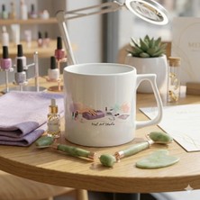Ivart Kişiye Özel Nail Art Studio Baskılı Premium Beyaz Porselen D Kulplu Kupa Bardak-Hediye