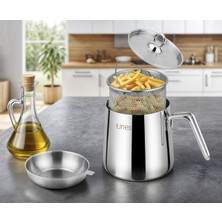 Özbience 2 Lt Çok Amaçlı Metal Kulp Kızartma Seti 4 Parça, Dayanıklı ve Kullanışlı