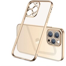 FLAMENKO iPhone 13 Pro Max Kılıf Flmk Mat Gbox Kapak-Gold