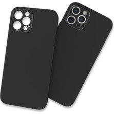 FLAMENKO iPhone 12 Pro Kılıf ​​flmk Tiny Kapak-Siyah