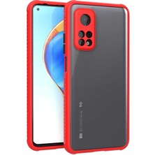 FLAMENKO Xiaomi Mi 10T 5g Kılıf ​​flmk Kaff Kapak-Kırmızı