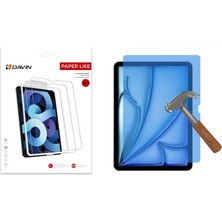 FLAMENKO iPad Air 13 2024 Kağıt Hisli Mat ​​​​​​​​​​​​​​​uyumlu Davin Paper Like Ekran Koruyucu-Şeffaf