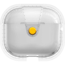 FLAMENKO Airpods 3. Nesil Uyumlu Flmk Airbag 33 Darbelere Karşı Dayanıklı Magnetik Kılıf-Şeffaf