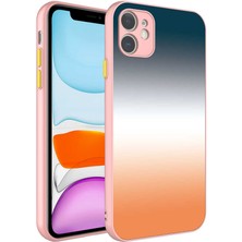 FLAMENKO iPhone 11 Kılıf Kamera Korumalı Renkli Temperli Flmk X-Cam KAPAK-NO12