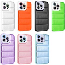 FLAMENKO iPhone 12 Pro Kılıf Kamera Korumalı Airbagli Renkli Flmk Seksek Kapak-Yeşil