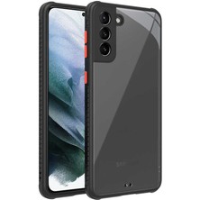 FLAMENKO Galaxy S21 Plus Kılıf ​​flmk Kaff Kapak-Siyah