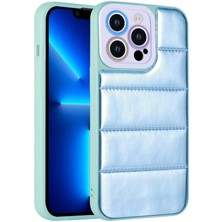 FLAMENKO iPhone 12 Pro Kılıf Kamera Korumalı Airbagli Renkli Flmk Seksek Kapak-Mavi