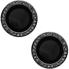 FLAMENKO iPhone 14 Uyumlu Flmk Cl-06 Kamera Lens Koruyucu-Siyah