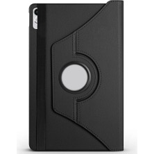 FLAMENKO Lenovo Tab P11 11.5 (2.nesil) TB350UF Uyumlu Flmk Dönebilen Standlı Kılıf-Siyah