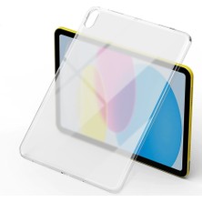 FLAMENKO iPad 10.9 2022 (10.nesil) - Uyumlu Uyumlu Flmk Tablet Süper Silikon Kapak-Renksiz