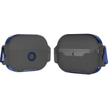 FLAMENKO Airpods Pro Uyumlu Flmk Airbag 34 Darbelere Karşı Dayanıklı Kılıf-Mavi