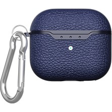 FLAMENKO Airpods 4 Kılıf Uyumlu Flmk Airbag 03 Silikon-Lacivert