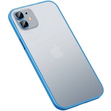 FLAMENKO iPhone 12 Pro Max Kılıf Flmk Retro Kapak-Mavi