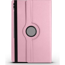 FLAMENKO Galaxy Tab S9 Ultra SM-X910 Uyumlu Flmk Dönebilen Standlı Kılıf-Pembe