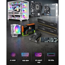 Symoon I5 14400F  Işlemci 16GB Ram  512GB Nmve 5060TI 16GB Ekran Kartlı Gaming Pc