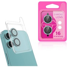 FLAMENKO Apple iPhone 16 Flmk Cl-06 Kamera Lens Koruyucu-Açık Yeşil