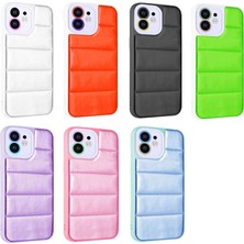 FLAMENKO iPhone 11 Kılıf Kamera Korumalı Airbagli Renkli Flmk Seksek Kapak-Pembe