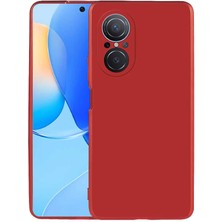 FLAMENKO Huawei Nova 9 Se Kılıf Flmk Premier Silikon Kapak-Kırmızı