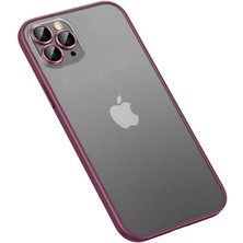 FLAMENKO iPhone 12 Pro Max Kılıf Flmk Retro Kapak-Koyu Mor