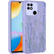 FLAMENKO Xiaomi Poco C40 Kılıf Simli Desenli Kamera Korumalı Parlak Flmk Popy Kapak-Dallar