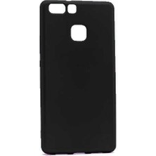 FLAMENKO Huawei P9 Kılıf Flmk Premier Silikon Kapak-Siyah