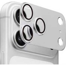 FLAMENKO iPhone 17 Pro Zore Cl-20 Kamera Lens Koruyucu - Gümüş