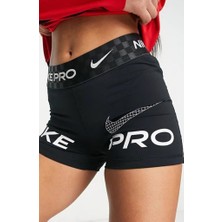 Nike Pro Dri-Fit 3in Kadın Siyah Antrenman Şortu