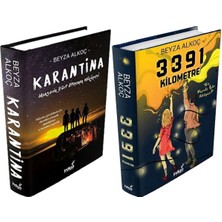 İndigo Kitap Karantina 1 Ciltli ve 3391 Kilometre Ciltli (Beyza Alkoç) 2'li Set