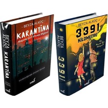 İndigo Kitap Karantina 2 Ciltli ve 3391 Kilometre Ciltli (Beyza Alkoç) 2'li Set