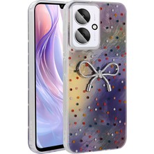 FLAMENKO Redmi 13C Kılıf Kamera Korumalı Figürlü Flmk Ponti Silikon Kapak - Lila