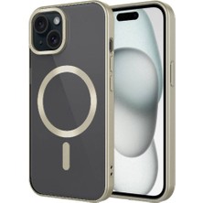 FLAMENKO iPhone 15 Plus Uyumlu Mat Tasarımlı Magsafe Wireless Şarj Özellikli Flmk Mat Setro Kapak-Sarı