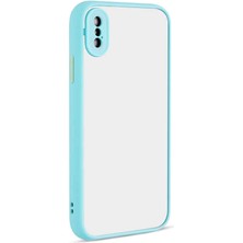 FLAMENKO iPhone Xs Max 6.5 Uyumlu Flmk Hux Kapak-Turkuaz