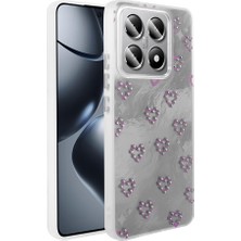 FLAMENKO 14T Pro Kılıf Kamera Korumalı Figürlü Flmk Ponti Silikon Kapak - Beyaz