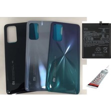 SDT Mi 10T Arka Batarya Kapağı ,batarya ve B7000 Yapıştırıcı (Gri)