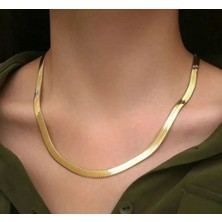 Taqi'm Jewelry Çelik Gold Italyan Zincir Kolye 45CM