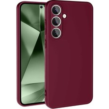 FLAMENKO Galaxy S24 Fe Kılıf Flmk Mara Lansman Kapak-Koyu Mor-Koyu Mor