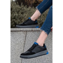 Panorama Süet Detaylı Hakiki Deri Kadın Sneaker