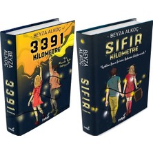 İndigo Kitap 2'li Set Beyza Alkoç Ciltli 3391 Kilometre ve Sıfır Kilometre Kitapları