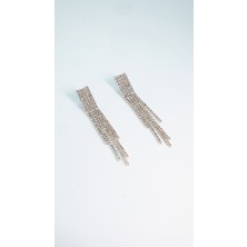 Sirenith Gümüş Kaplama Taşlı Çelik Küpe