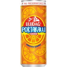 Uludağ Efsane Uludağ Gazozu Portakallı Kutu 330 ml 12 Adet